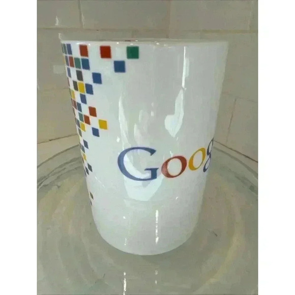Pixels Logo Google Mug Cup Collectible Coffee Tea VTG Retro Computer Nerd Search - Picture 6 of 10